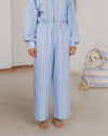 BASERANGE French organic cotton elastic stripe casual pants BAS-TROLE-PO-SU25-TW